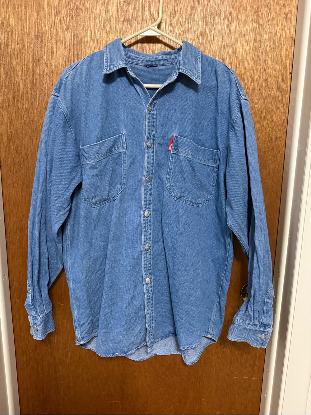 Warner Bros. Blue Denim Button-Down Shirt